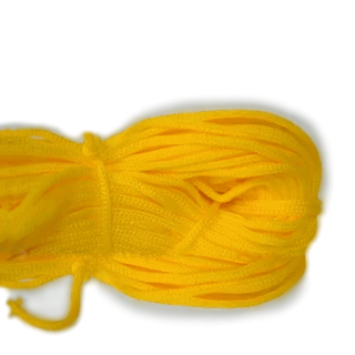 Желтый шнур для одежды диаметром 4 мм фото