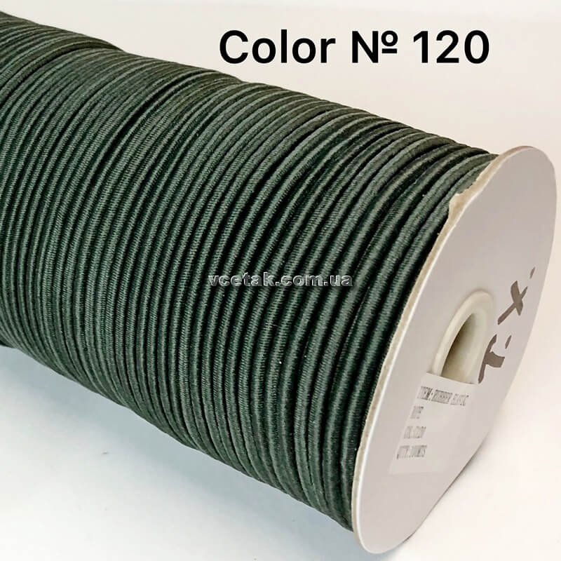 Резиновый шнур темный хаки фото