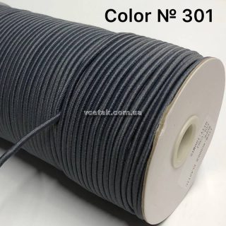 Резинка круглая темно-серая фото