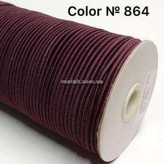 Резиновый шнур 3 мм бордо фото