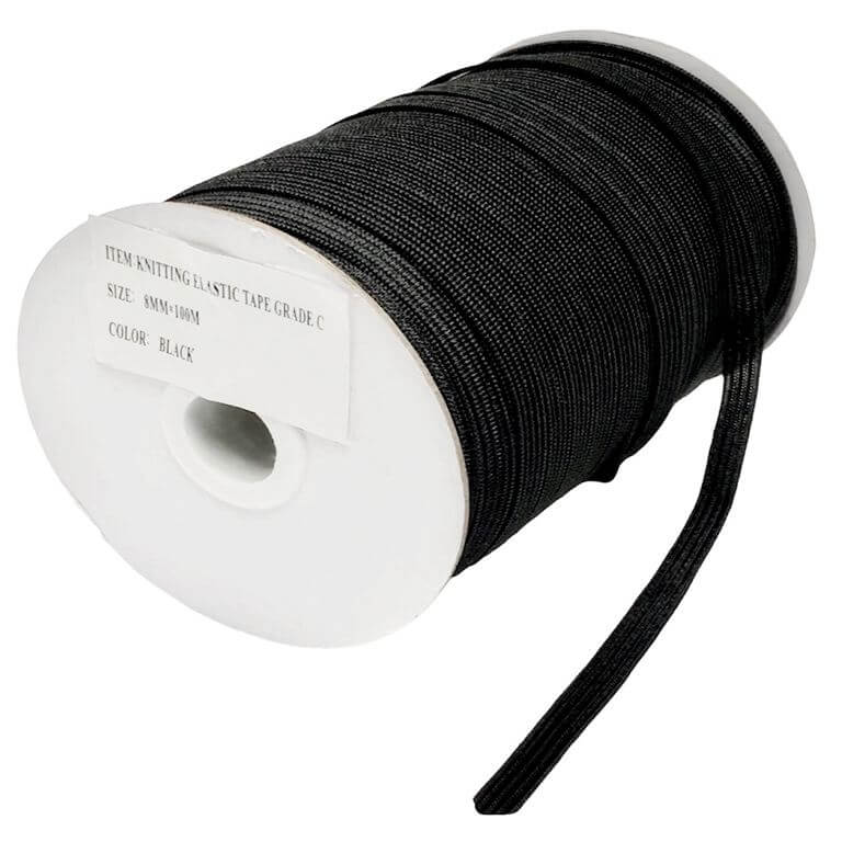 Резинка бельевая 8 мм черная для нижнего белья фото
