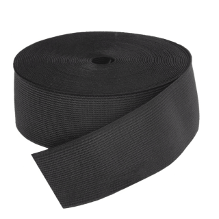 Черная широкая резинка для одежды фото