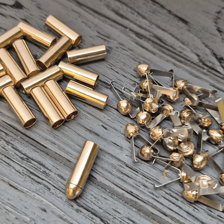 Оригиналькный колокольчик для одежды Металлический наконечник для шнурков золото фото