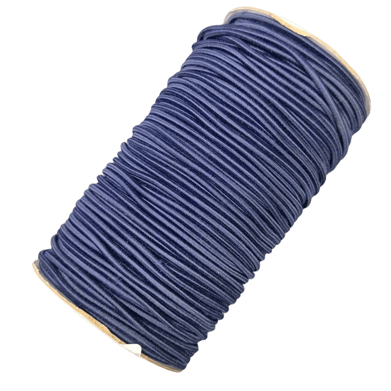 Шнур резинка 3 мм Синяя резинка для одежды на катушке фото