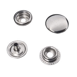 Нержавеющие кнопки Каппа 12.5 мм нікель фото