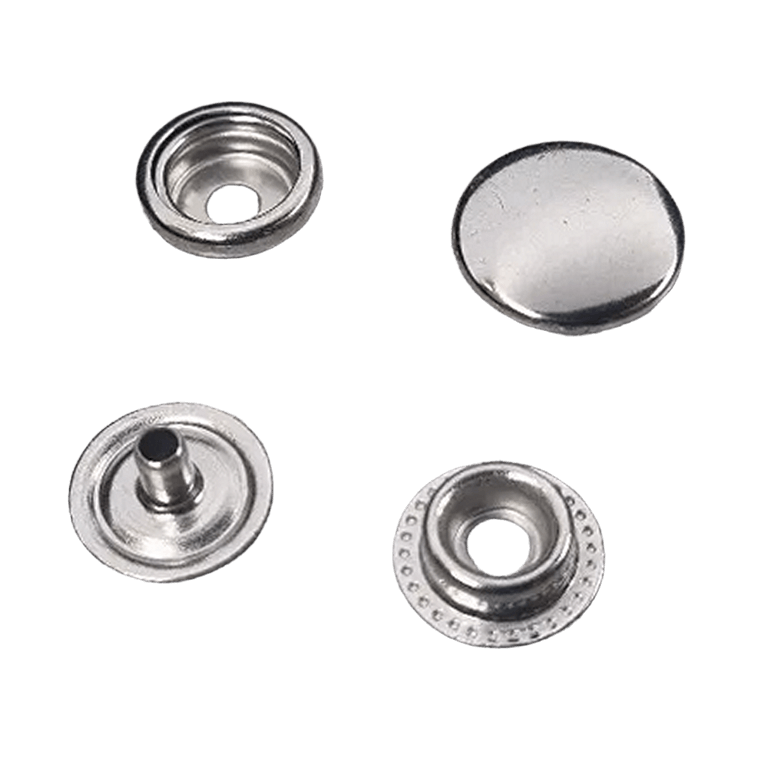 Кнопка Каппа 12.5 мм нержавейка Нержавеющие кнопки Каппа 12.5 мм нікель фото